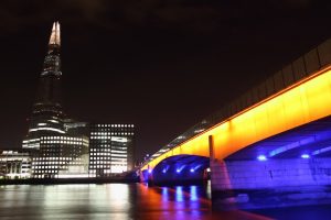 Shard and London Bridge at night A\J AlternativesJournal.ca